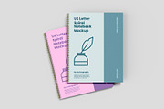 US Letter Spiral Notebook Mockup, a Books & Magazine Mockup by Illusiongraphic (Thumbnail 5 of 32)
