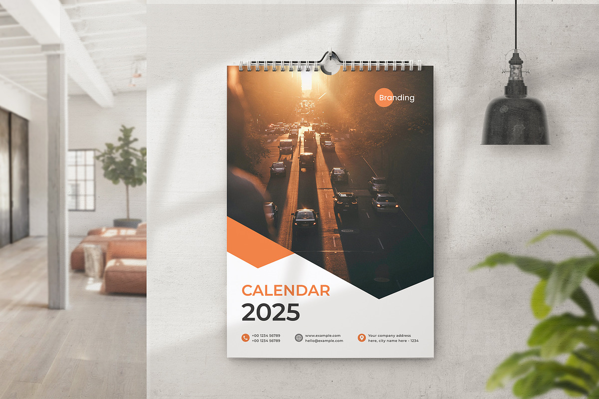 Wall Calendar 2025, a Marketing Template by DesignOriel (Photo 2 of 7)