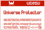 Universe Protector Font, a Sans Serif Font by weknow (Thumbnail 1 of 8)