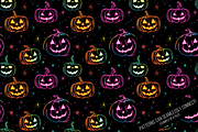 Halloween Glow Digital Paper, a Pattern Graphic by Chromolume Studio (Thumbnail 5 of 16)