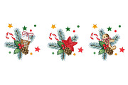 Christmas set, a Decorative Illustration by Watercolor life (Thumbnail 3 of 4)