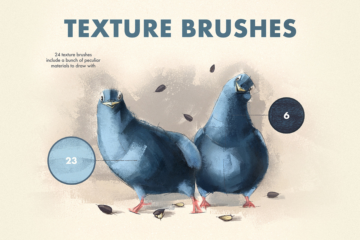 Texture Photoshop Brushes, a Brush Add-On by Design Squad (Photo 2 of 5)