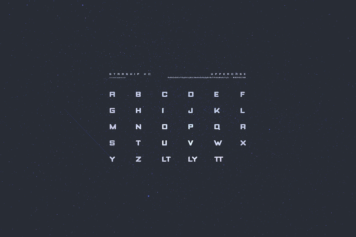 Starship KD, a Font by Unfinished Design (Photo 2 of 12)