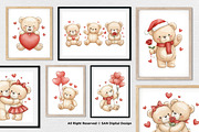 15 Bundle Watercolor Love Bear Wild, an Animal Illustration by Morspective (Thumbnail 4 of 8)