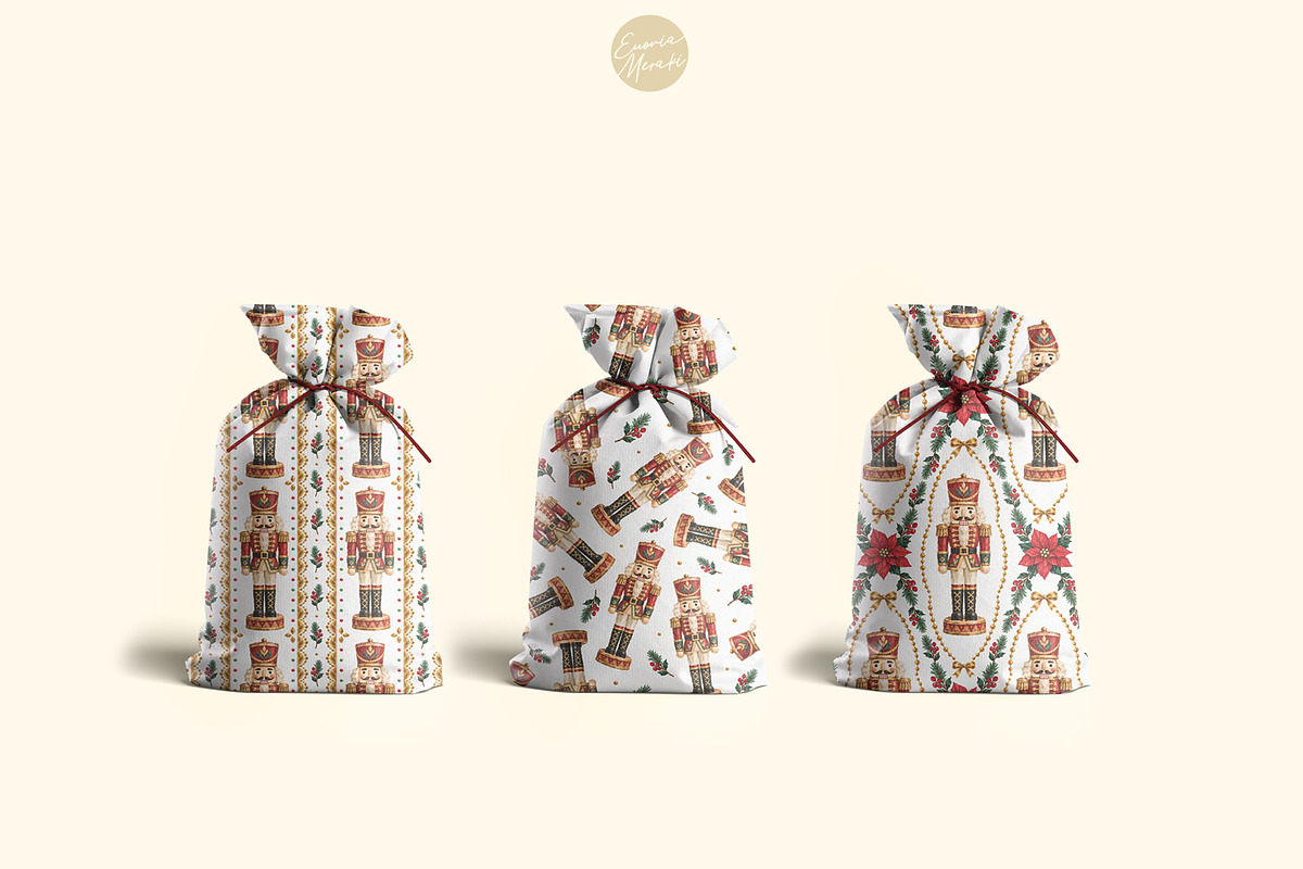 Vintage Christmas Painted Patterns 2, a Pattern Graphic by Euonia Meraki (Photo 6 of 6)