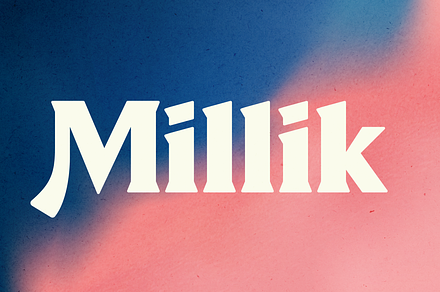 Millik Font, a Serif Font by Bagerich Type Foundry