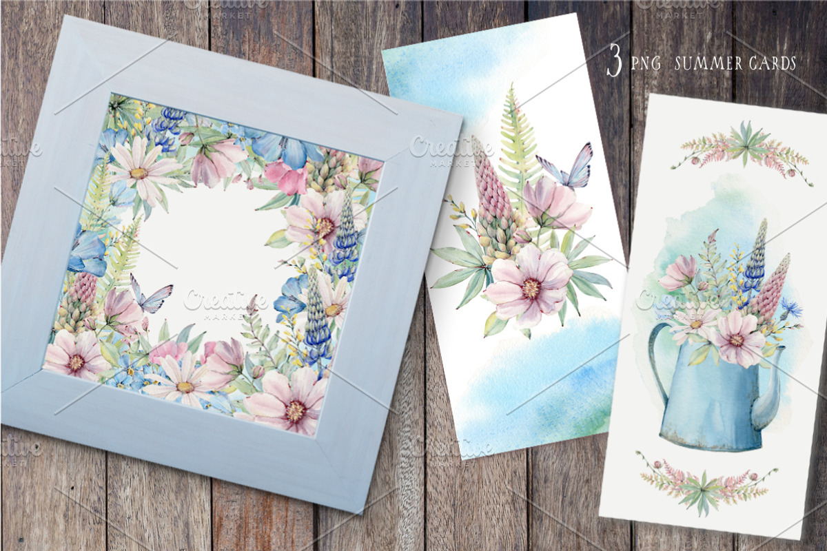 COUNTRY MORNING Watercolor set, an Illustration by Lemaris (Photo 5 of 9)