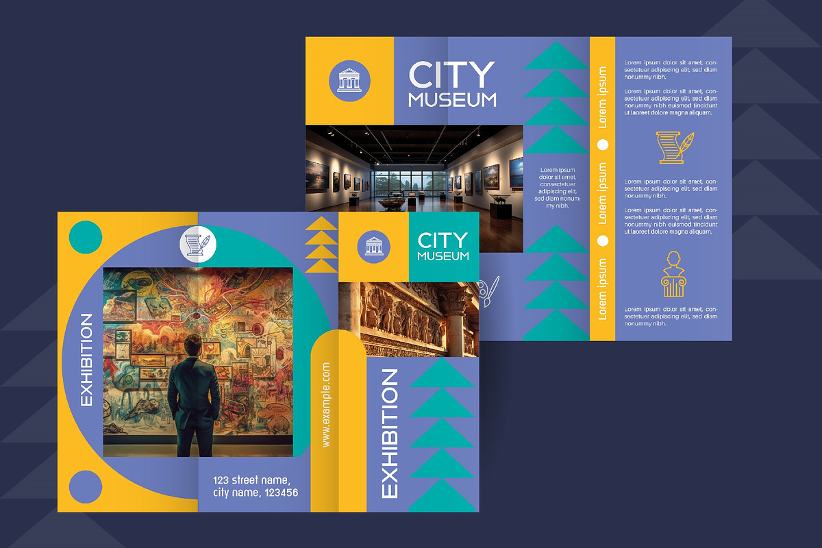 Museum Exhibit Brochure Art Gallery, a Templates & Theme by studiogstock (Photo 1 of 3)
