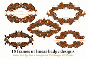 15 Frames v.11 - Victorian Ornament, a Graphic by Cruzine (Thumbnail 4 of 7)