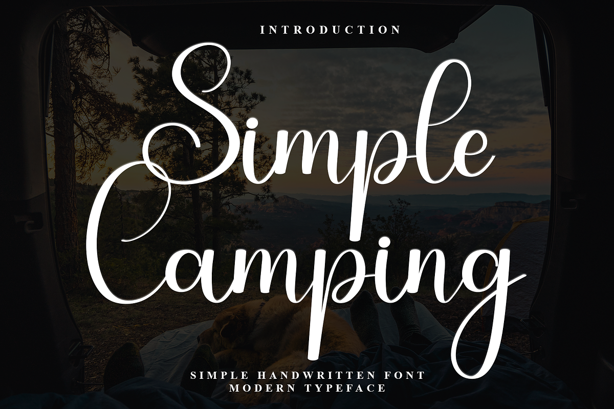Simple Camping, a Handwritten Font by InermediaSTUDIO (Photo 1 of 8)