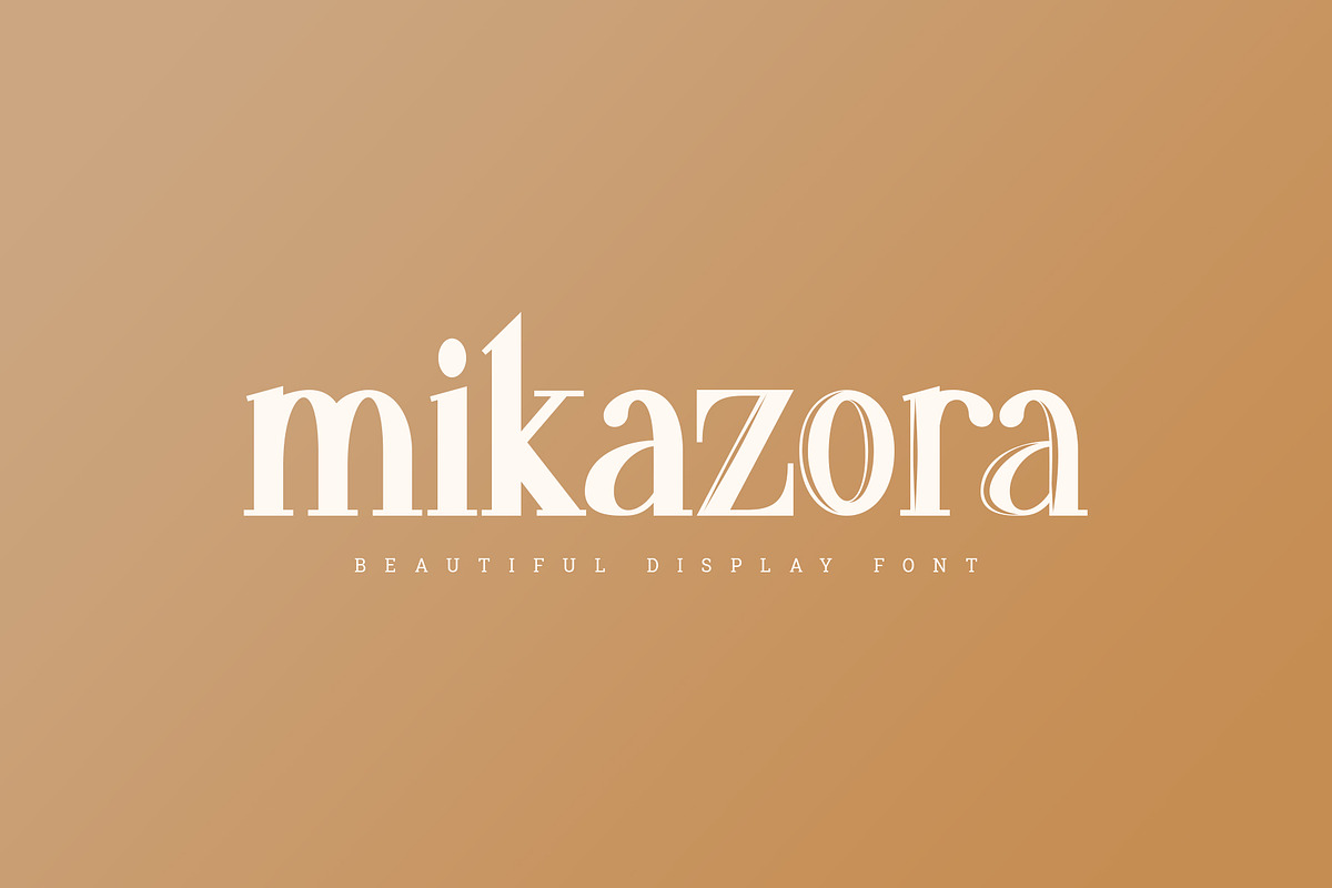 mikazora || Beautiful Display Font