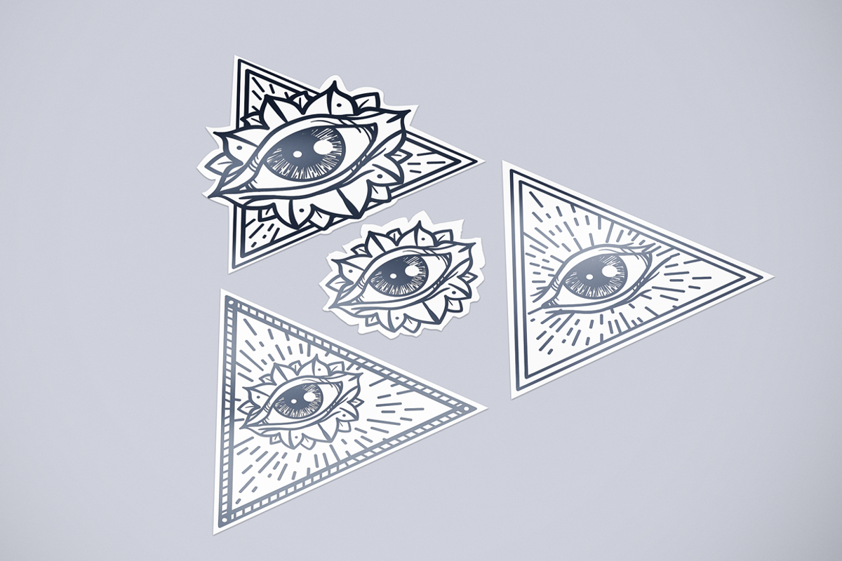 All Seeing Eye in Triangle, an Object Graphic by barsrsind