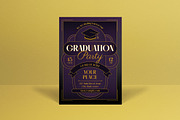 Art Deco Graduation Party Invitation, an Invitation Template by graphicook (Thumbnail 1 of 3)