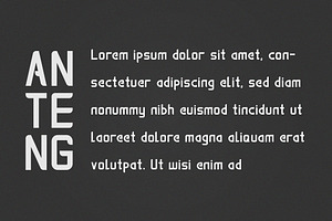 Anteng Dual Width Font