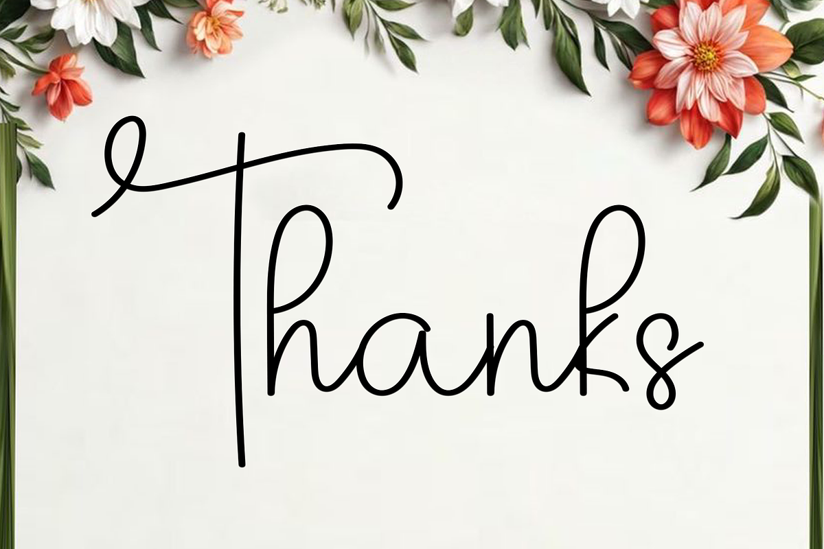 Flower Saturday, a Script Font by FreshTypeINK (Photo 8 of 8)