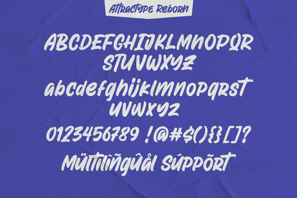 Attractype Reborn - Stylish Font, a Script Font by Garisman Std (Photo 10 of 10)