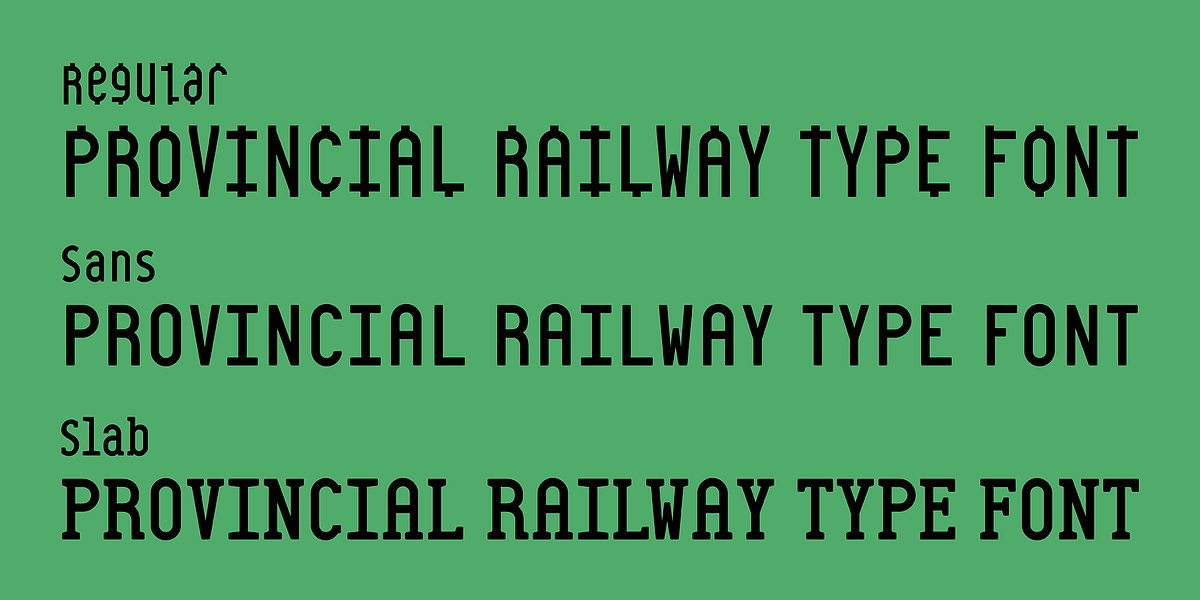 Provincial Railway, a Sans Serif Font by Fabio Ares (Photo 7 of 9)
