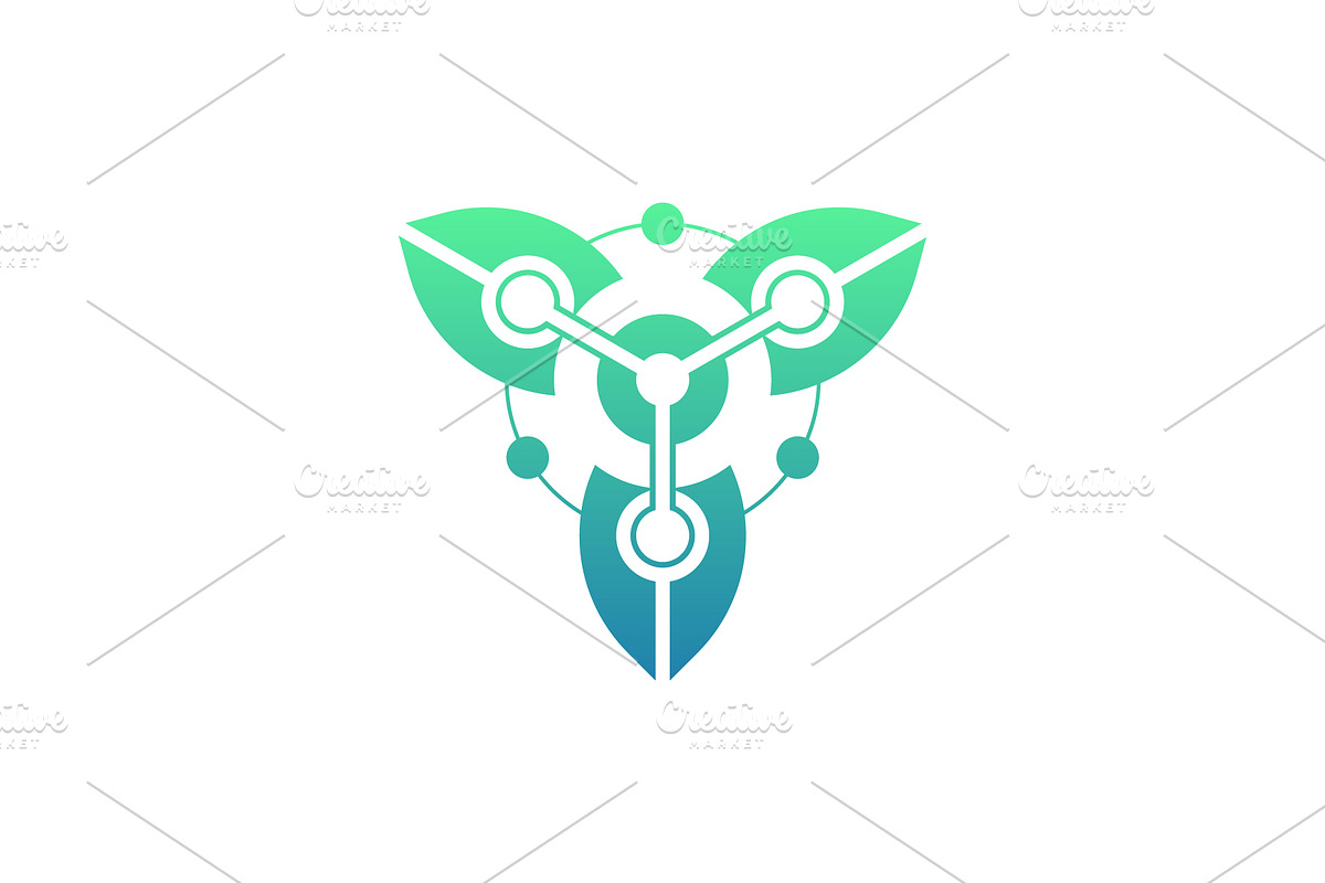 leaves analytic data logo, a Branding & Logo Template by Rasagama Studio