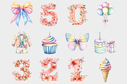Rainbow Pastel Birthday Clipart, a Seasonal Illustration by Design Market (Thumbnail 4 of 5)