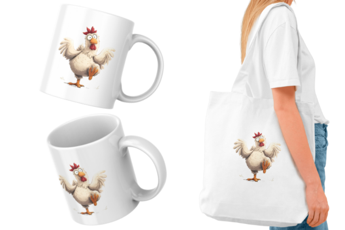 Cute Christmas Hen Clipart, an Illustration by Markicha Art (Photo 4 of 5)