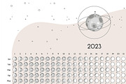 Moon Calendar 2023 Classic, a Stationery Template by land art (Thumbnail 5 of 9)