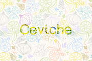 Ceviche pattern, a Pattern Graphic by Anny Cecilia Walter (Thumbnail 1 of 3)