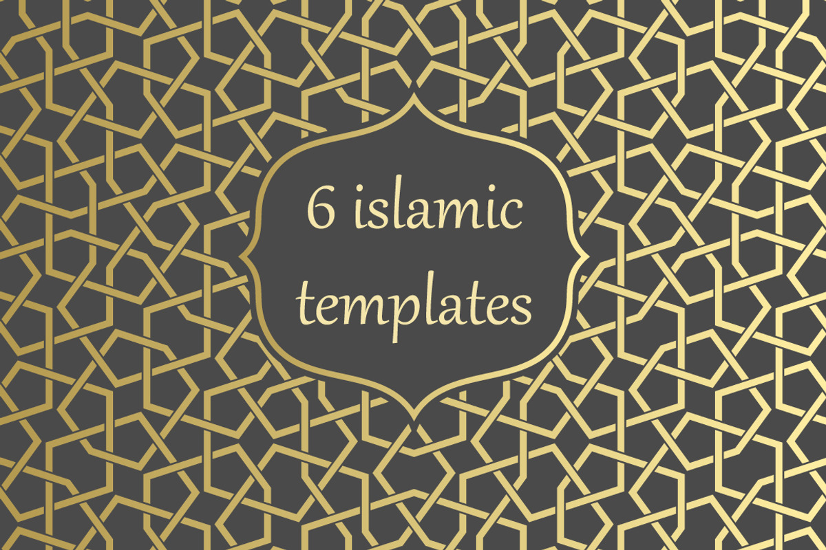 Islamic Arabic Gold pattern template, a Pattern Graphic by Yapanda (Photo 1 of 2)