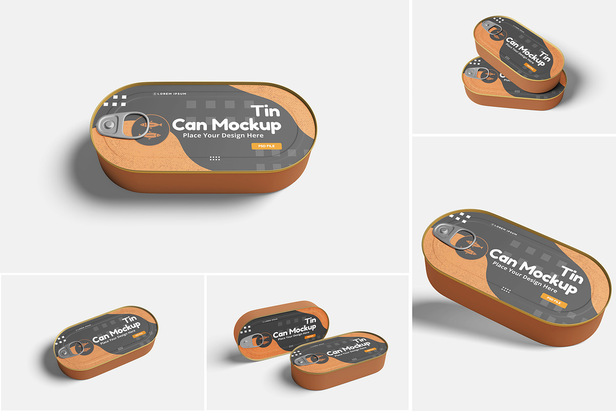 Tin Can Mockup, a Product Mockup by Indah (Photo 1 of 6)