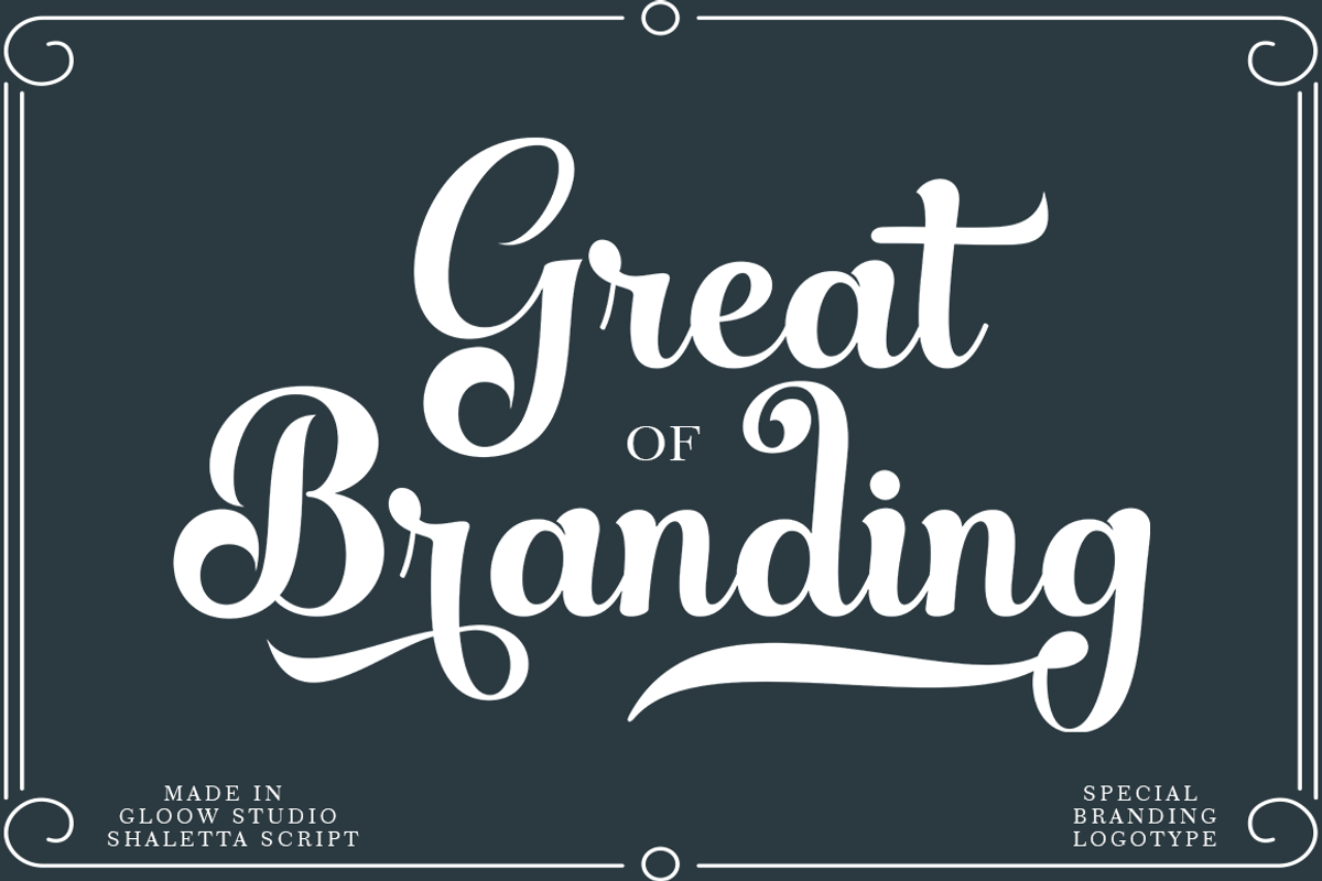 Shaletta Script, a Script Font by GloowStudio (Photo 2 of 9)