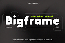Bigframe Modern Display Sans Font