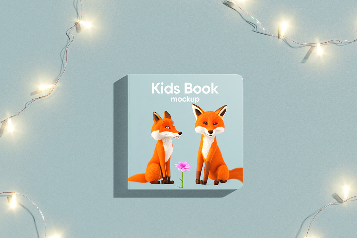 Square Book Mockup, a Books & Magazine Mockup by WebAndCat (Photo 10 of 13)