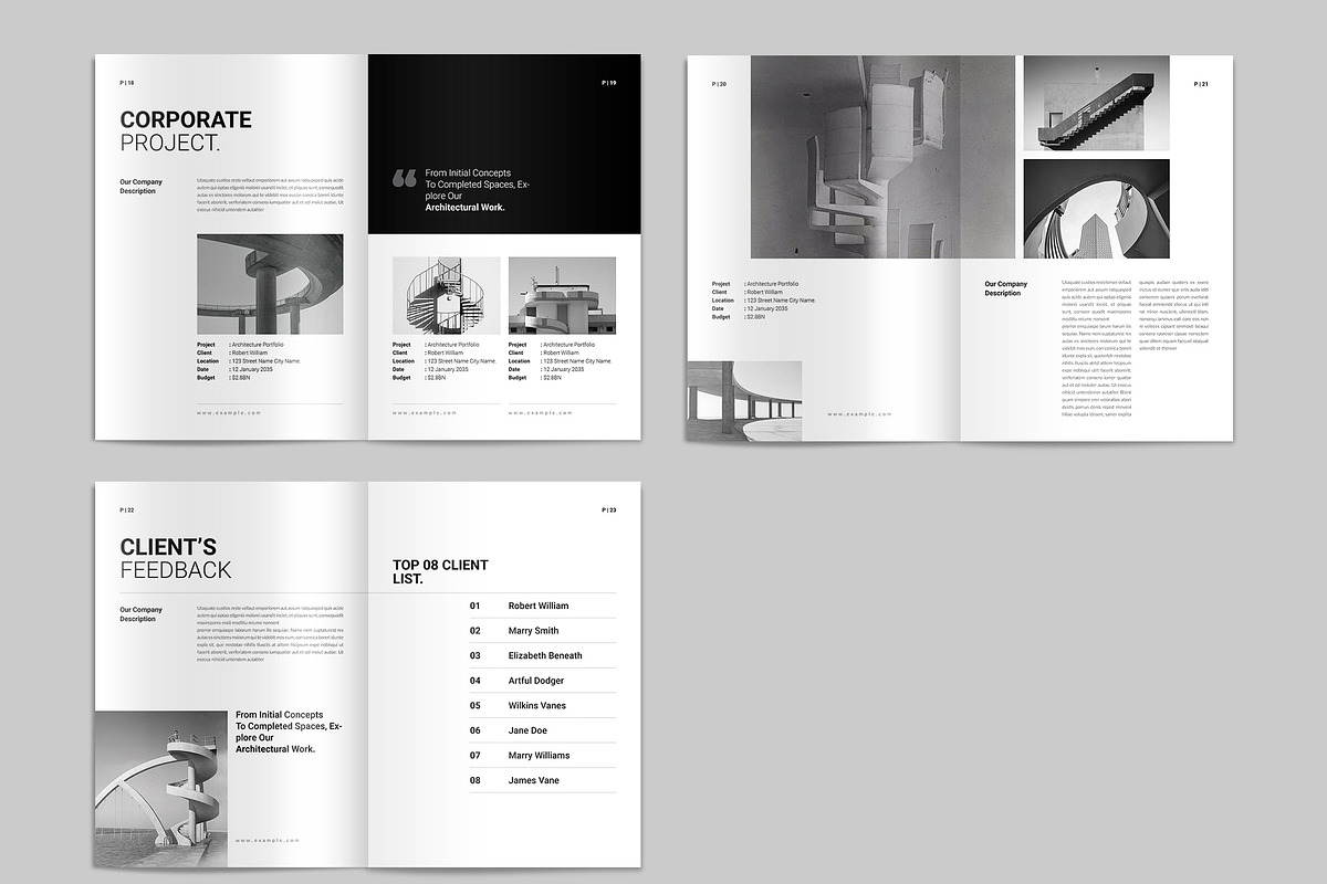 Architecture Portfolio Canva, a Brochure Template by NorthPeak (Photo 5 of 6)