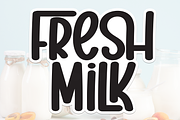 Fresh Milk | Script Font, a Script Font by Scratchones (Thumbnail 1 of 9)