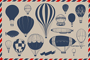 Retro Aircraft Vector Contour Set, an Illustration by Adiemus (Thumbnail 2 of 4)