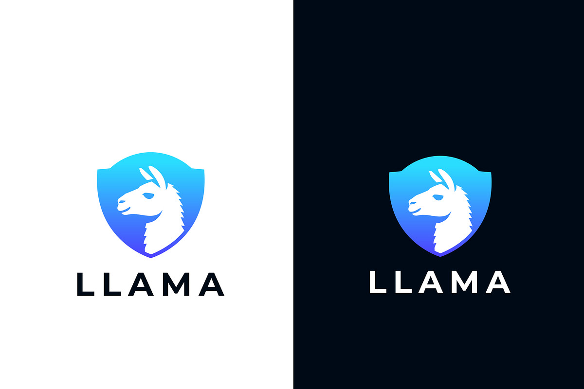 Modern Llama Logo with Shield, a Branding & Logo Template by HueNestify (Photo 2 of 3)