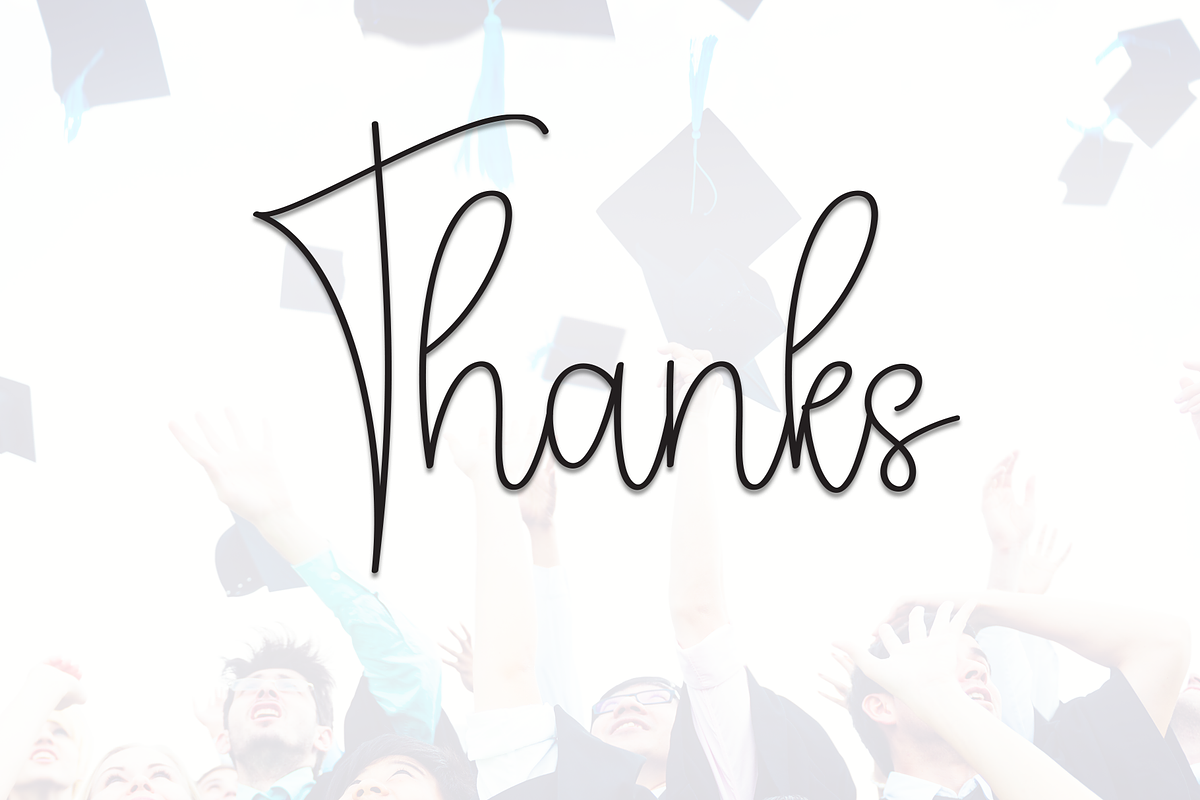 Graduation | Script Font, a Handwritten Font by Scratchones (Photo 8 of 8)