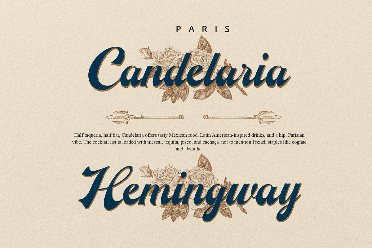 The Herera, a Script Font by Damelev (Photo 10 of 10)