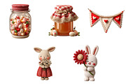 Cottagecore Spring Easter Png Set, an Illustration by CreationArt (Thumbnail 6 of 6)