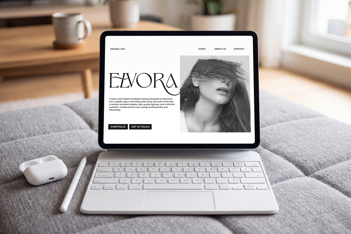 Elvora - iPad Device Mockup Bundle, an iPad Mockup by Heinzel Std Mockup (Photo 11 of 14)