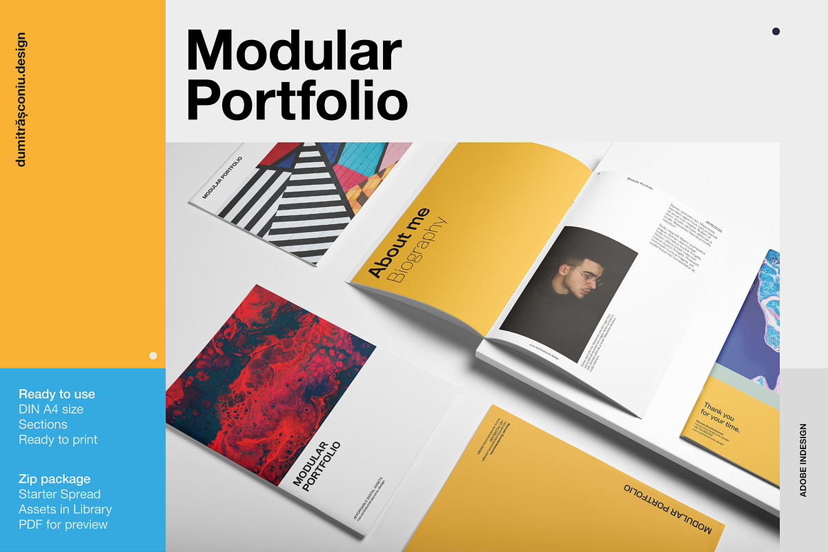 Modular Portfolio - Pre-made Layouts, a Brochure Template by ...