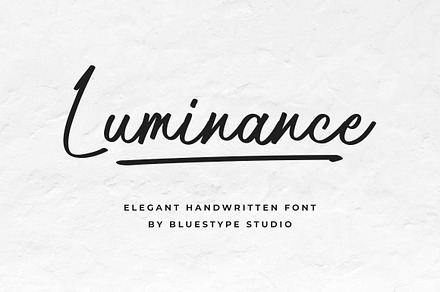 Luminance - Handwritten Script Font, a Script Font by Bluestype Studio