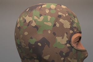 Military Balaclava Mask Woodland