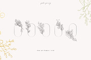 Line Art & Watercolour Greenery, an Illustration by January Bloom (Thumbnail 10 of 22)