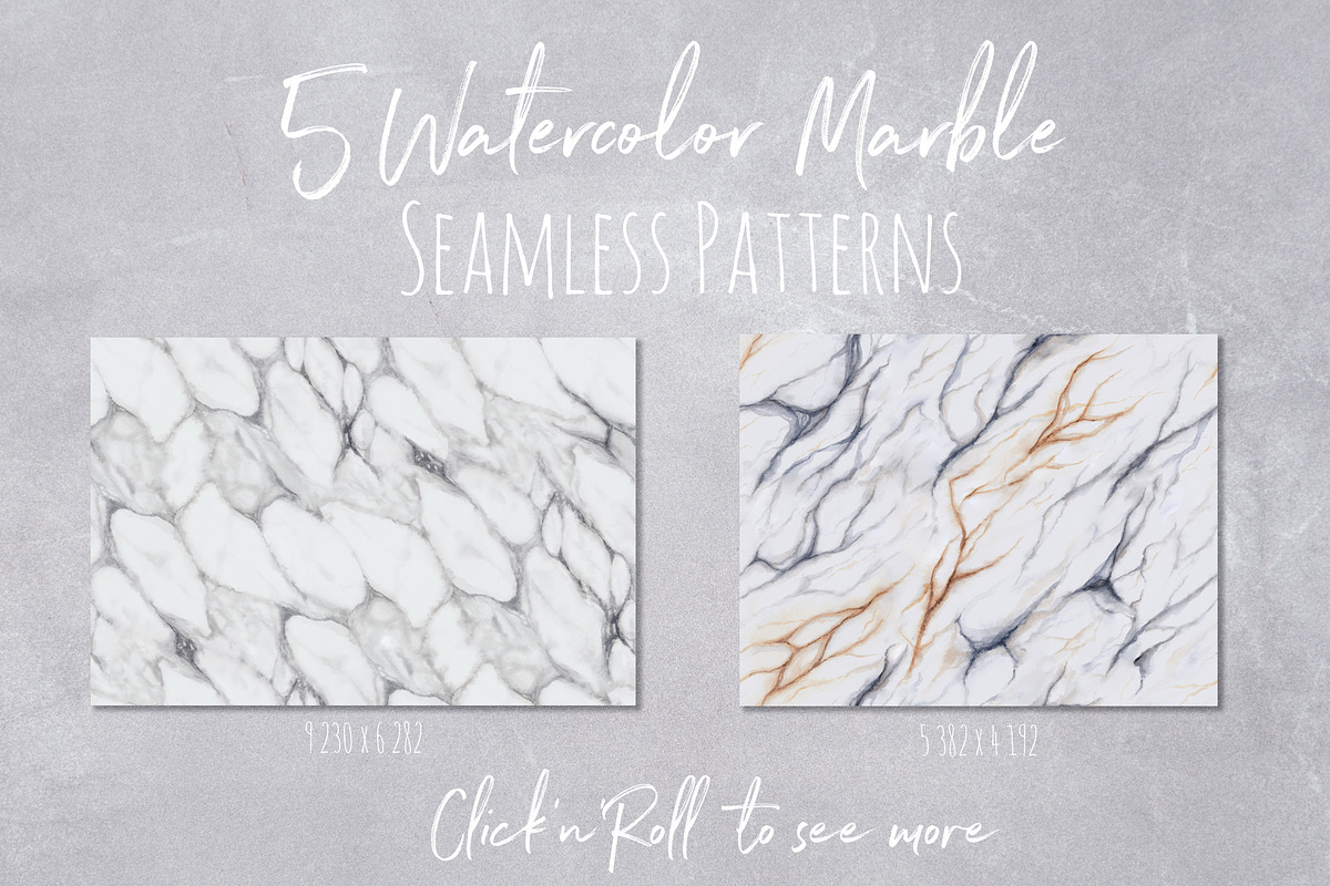 Watercolor Marble patterns, a Pattern Graphic by Bigio Designs (Photo 3 of 6)