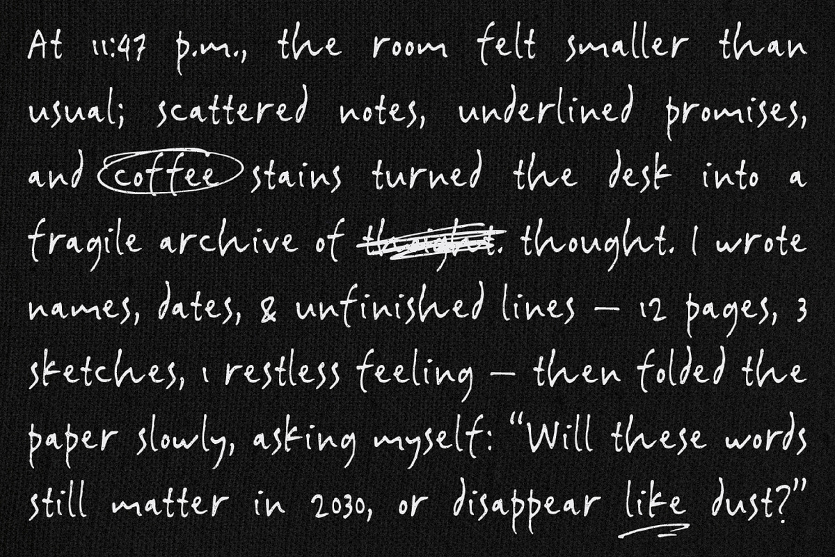 Archive Scribble, a Handwritten Font by Prioritype Co (Photo 2 of 10)