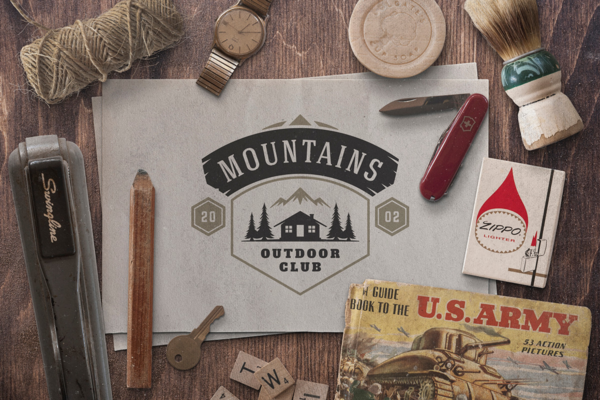 280 Outdoor logos and badges, a Branding & Logo Template by Vasya Kobelev (Photo 30 of 83)