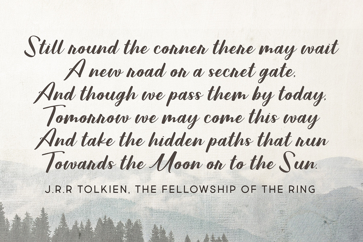 Northern Landmark, a Script Font by Brittney Murphy Design (Photo 4 of 4)