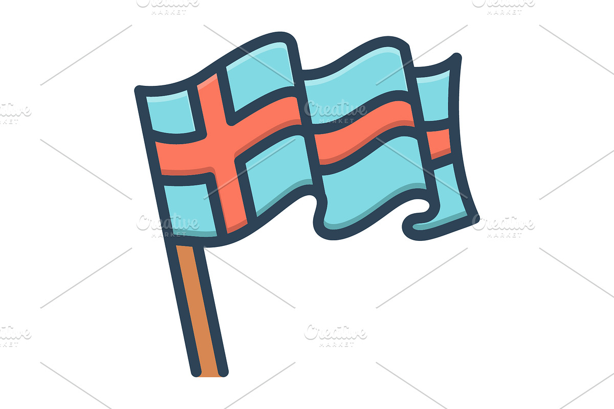 Norwegian norway color icon, a Duotone Icon by Creative priyanka