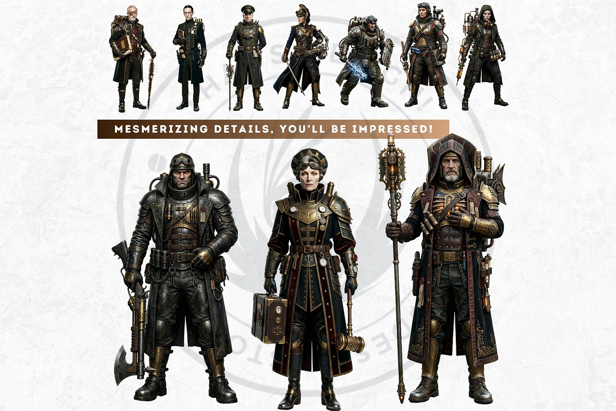 Brass Requiem Steampunk Characters, a Person Illustration by ThatsDesignArt (Photo 9 of 12)
