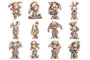 Easter Hip Hop Bunny Clipart, an Illustration by Design Market (Thumbnail 2 of 3)